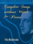 Image for Complete songs without words for piano