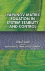 Image for Lyapunov Matrix Equation in System Stability and Control
