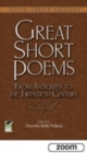 Image for Great Short Poems from Antiquity to the Twentieth Century