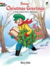 Image for Vintage Christmas Greetings Coloring Book