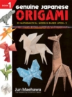 Image for Genuine Japanese origami  : 33 mathematical models based upon root 2