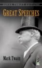 Image for Great speeches by Mark Twain