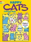 Image for Happy Cats Coloring Book/Happy Cats Color by Number : 2 Books in 1/Flip and See!