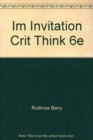Image for Instructors Manual Invitation to Critical Thinking