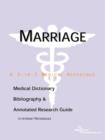 Image for Marriage - A Medical Dictionary, Bibliography, and Annotated Research Guide to Internet References