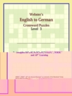 Image for Webster&#39;s English to German Crossword Puzzles : Level 3