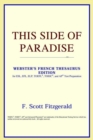 Image for This Side of Paradise (Webster&#39;s French Thesaurus Edition)
