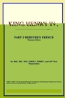 Image for King Henry IV, Part I (Webster&#39;s French Thesaurus Edition)