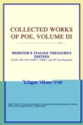 Image for Collected Works of Poe, Volume III (Webster&#39;s Italian Thesaurus Edition)