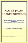 Image for Notes from Underground (Webster&#39;s Italian Thesaurus Edition)