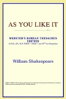 Image for As You Like It (Webster&#39;s Korean Thesaurus Edition)