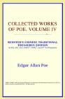 Image for Collected Works of Poe, Volume IV (Webster&#39;s Chinese-Simplified Thesaurus Edition)