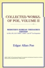 Image for Collected Works of Poe, Volume II (Webster&#39;s Korean Thesaurus Edition)