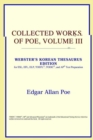 Image for Collected Works of Poe, Volume III (Webster&#39;s Korean Thesaurus Edition)