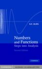 Image for Numbers and functions: steps to analysis
