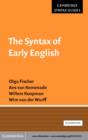 Image for The syntax of early English
