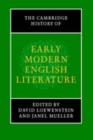 Image for The Cambridge history of early modern English literature