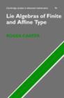 Image for Lie algebras of finite and affine type