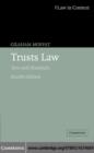 Image for Trusts law: text and materials.