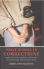 Image for What works in corrections: reducing the criminal activities of offenders and delinquents