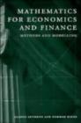 Image for Mathematics for economics and finance: methods and modelling