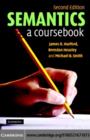 Image for Semantics: a coursebook