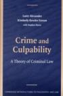 Image for Crime and culpability: a theory of criminal law