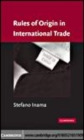 Image for Rules of origin in international trade [electronic resource] /  Stefano Inama. 