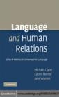 Image for Language and human relations: styles of address in contemporary language