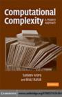 Image for Computational complexity: a modern approach