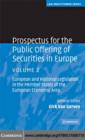 Image for Prospectus for the Public Offering of Securities in Europe: European and National Legislation in the Member States of the European Economic Area
