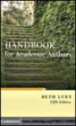 Image for Handbook for academic authors [electronic resource] /  Beth Luey. 
