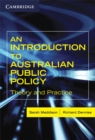 Image for Introduction to Australian Public Policy: Theory and Practice