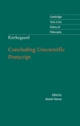 Image for Kierkegaard: Concluding Unscientific Postscript.