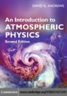 Image for An introduction to atmospheric physics