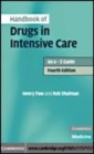 Image for Handbook of drugs in intensive care: an A-Z guide.