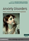 Image for Anxiety disorders: theory, research and clinical perspectives