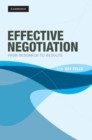 Image for Effective Negotiation: From Research to Results