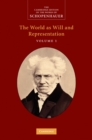 Image for Schopenhauer: &#39;The World as Will and Representation&#39;: Volume 1
