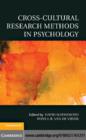 Image for Cross-cultural research methods in psychology