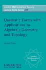 Image for Quadratic forms with applications to algebraic geometry and topology : 217