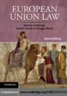 Image for European Union law: cases and materials.