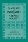 Image for Marriage and Inequality in Chinese Society