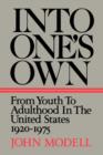 Image for Into One&#39;s Own