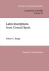 Image for Latin Inscriptions from Central Spain