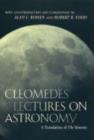 Image for Cleomedes&#39; lectures on astronomy  : a translation of The heavens
