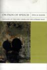 Image for On pain of speech  : fantasies of the first order and the literary rant