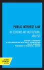 Image for Public interest law  : an economic and institutional analysis