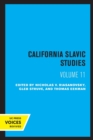 Image for California Slavic studiesVolume XI