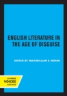 Image for English Literature in the Age of Disguise